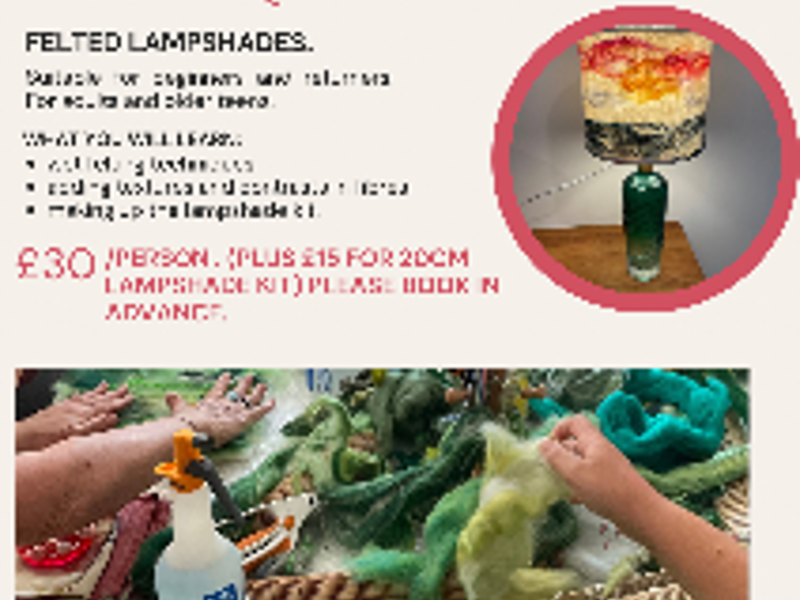 Felted Lampshades
