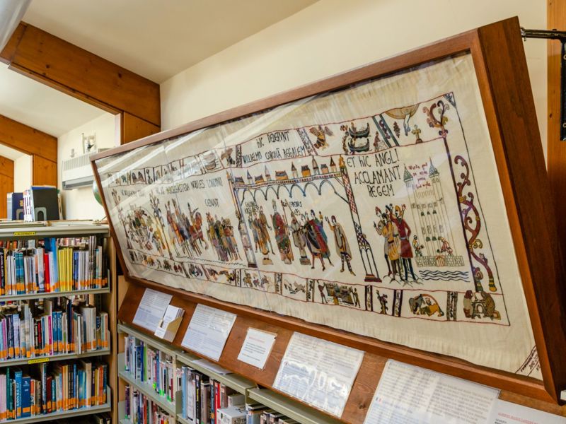  Library & Alderney Bayeux Tapestry