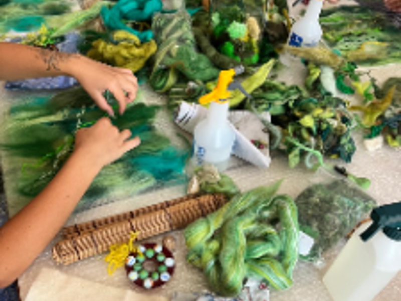 Felting marine creatures 